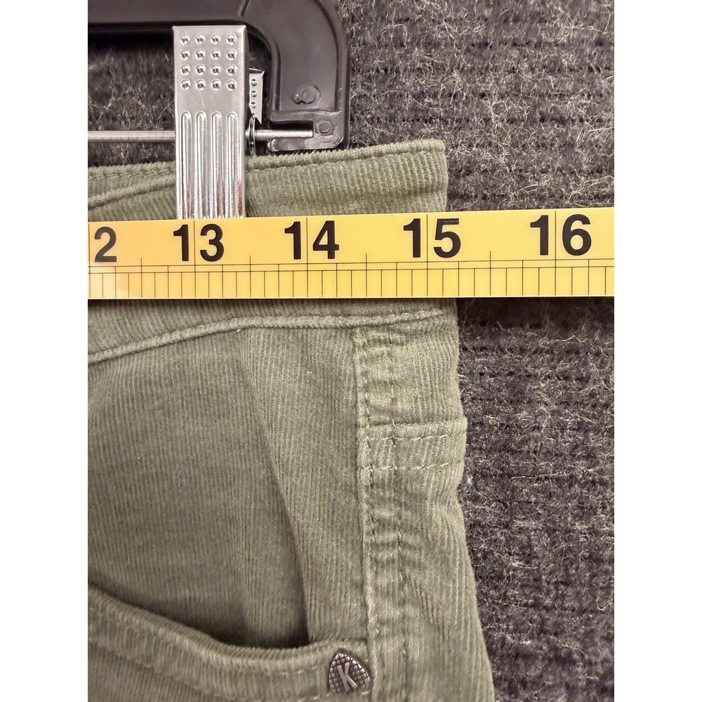 Kut From The Kloth Womens Diana Skinny Fab Ab Corduroy Pants Size 2 Green EUC - Picture 8 of 9